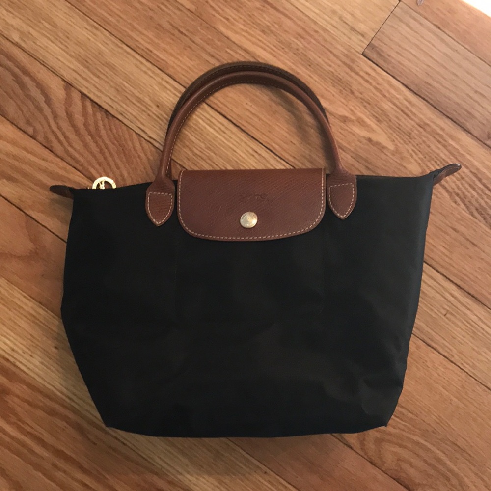 Longchamp Mini Le Pliage handbag in black